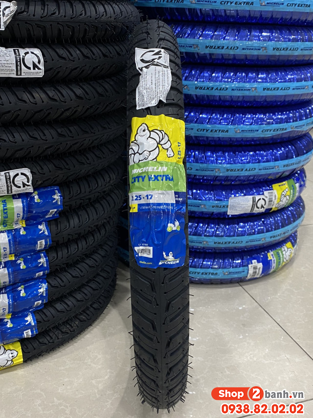 Vỏ có ruột michelin city extra 225-17 38p - 1