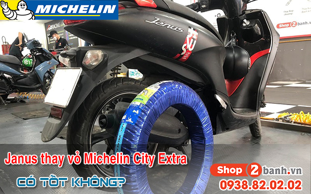 Janus thay vỏ michelin city extra có bám đường tốt không  - 1