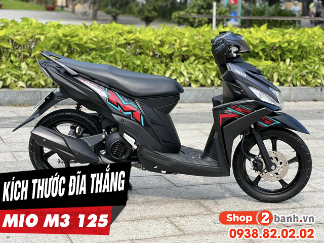 Kích thước đĩa thắng trước xe mio m3 125 bao nhiêu thay loại nào phù hợp - 1
