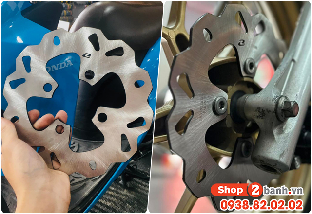 Kích thước đĩa thắng trước xe mio m3 125 bao nhiêu thay loại nào phù hợp - 4