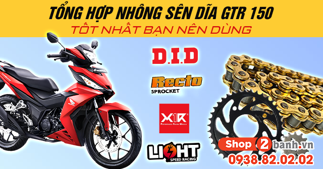 Tổng hợp nhông sên dĩa gtr 150 tốt bạn nên dùng - 1