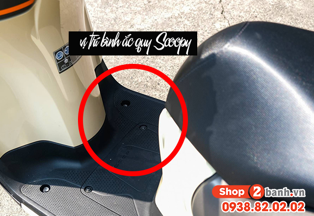 Bình xe scoopy nằm ở đâu cách thay ắc quy honda scoopy 110 - 1