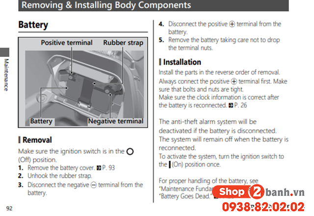 Bình xe beat nằm ở đâu cách thay ắc quy honda beat 110 - 4