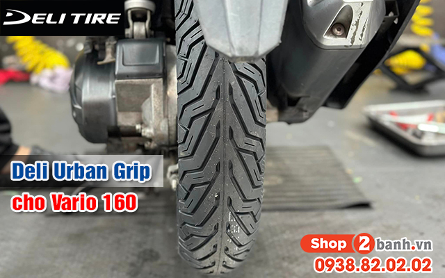 Xe vario 160 thay vỏ deli urban grip có bám đường tốt không  - 3