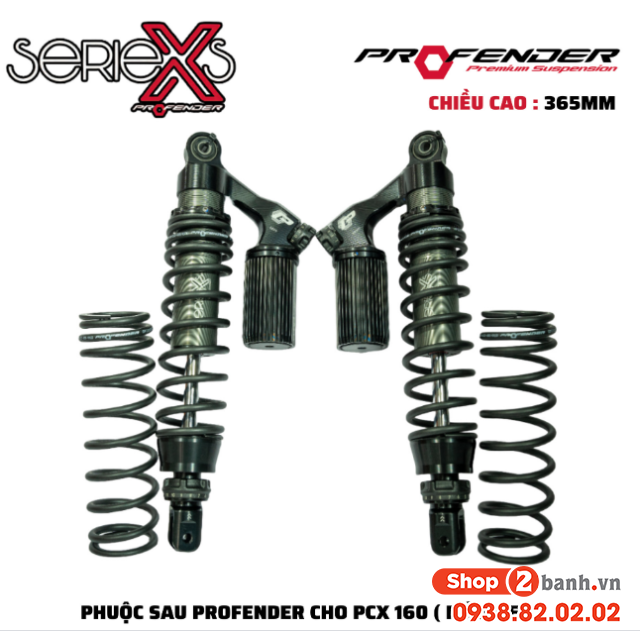 Phuộc profender x series cho pcx chính hãng - 1