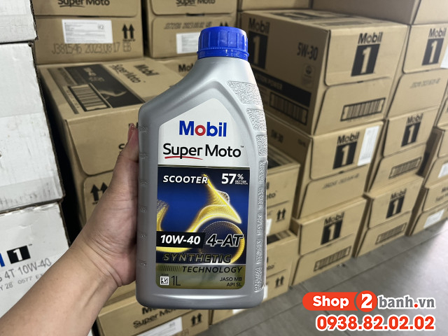 Nhớt mobil super moto scooter 10w40 1l - 1