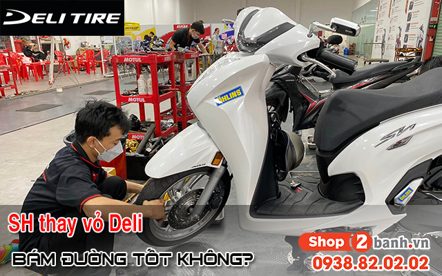 Honda sh 160i-125i thay lốp deli urban grip bám đường có tốt không  - 1
