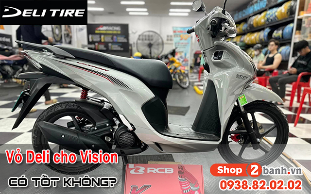 Vỏ deli cho xe honda vision có tốt không giá bao nhiêu - 1
