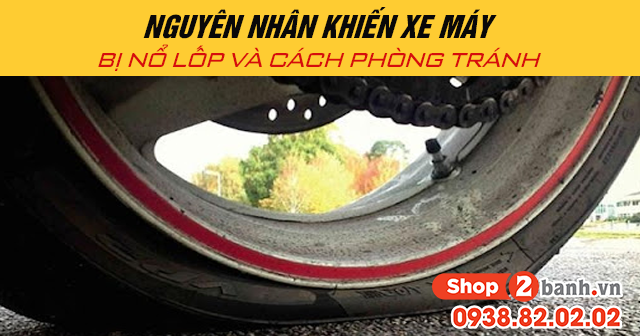 Nguyên nhân khiến xe máy bị nổ lốp và cách phòng tránh - 1