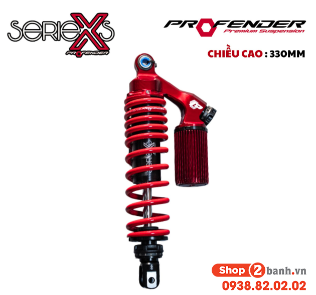 Phuộc profender x series cho vario 125150 cao 330mm chính hãng - 1