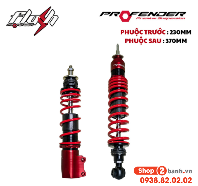 Phuộc profender flash series trước sau cho vespa - 1