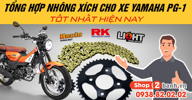 Tổng hợp nhông xích cho yamaha pg-1 tốt hiện nay - 1
