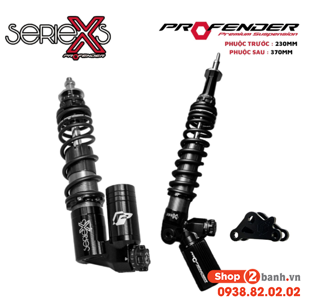 Phuộc profender x series trước sau cho vespa - 1