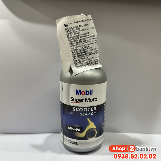 Nhớt lap nhớt hộp số xe ga mobil super moto 80w90 120ml - 3