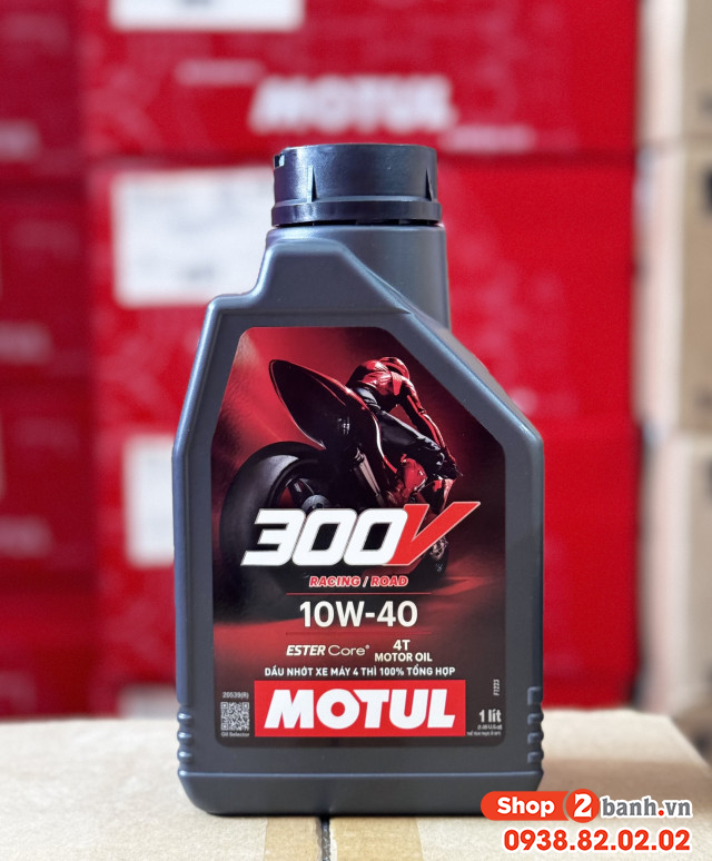 Nhớt motul 300v racingroad 10w40 1l - 1