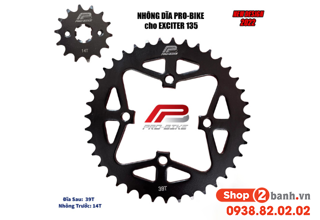 Exciter 135 thay nhông sên dĩa probike có tốt không giá bao nhiêu - 3