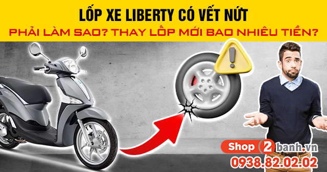 Lốp xe liberty có vết nứt phải làm sao thay lốp mới bao nhiêu tiền - 1