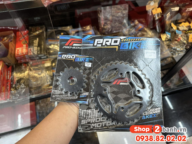 Bộ nhông sên dĩa pro-bike cho sirius 15t - 35t -  sên 428  - 1