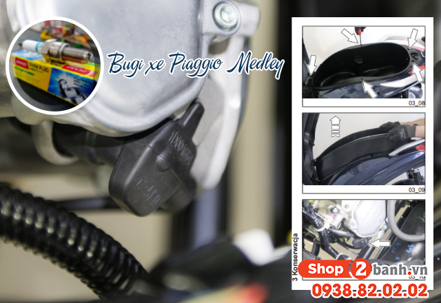 Bugi xe piaggio medley nằm ở đâu nên thay bugi loại nào đúng chuẩn - 2