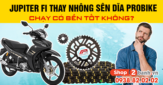 Jupiter fi thay nhông sên dĩa probike chạy có bền tốt không - 1