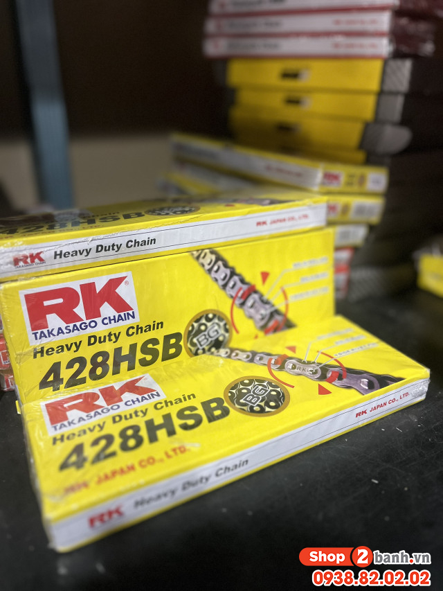Sên rk vàng đen 428hsb - 132l chính hãng - 3