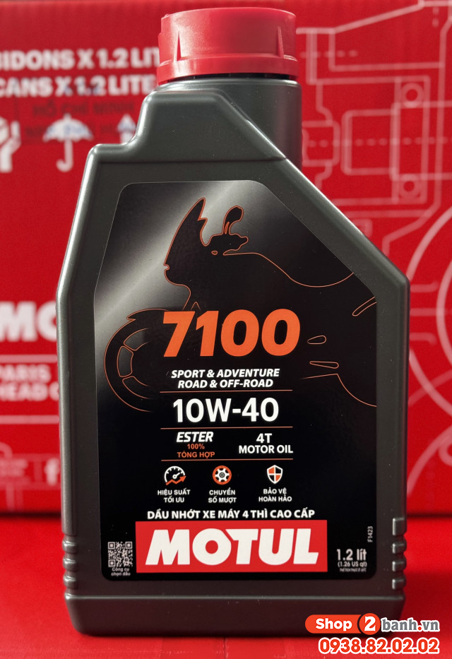 Nhớt motul 7100 10w40 1l2 - 1