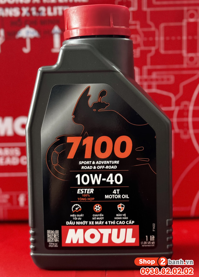 Nhớt motul 7100 10w40 4t 1l - 1