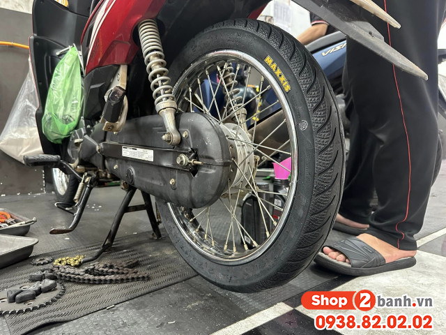 Vỏ maxxis 3d có ruột cho wave có bám đường tốt không - 2