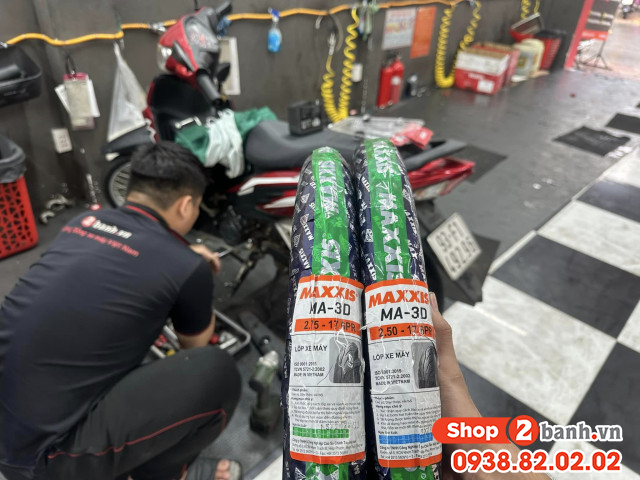 Vỏ maxxis 3d có ruột cho wave có bám đường tốt không - 3