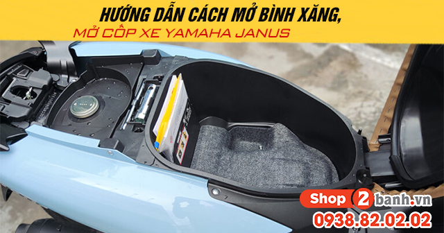 Hướng dẫn cách mở bình xăng mở cốp xe yamaha janus mới 2026 - 1