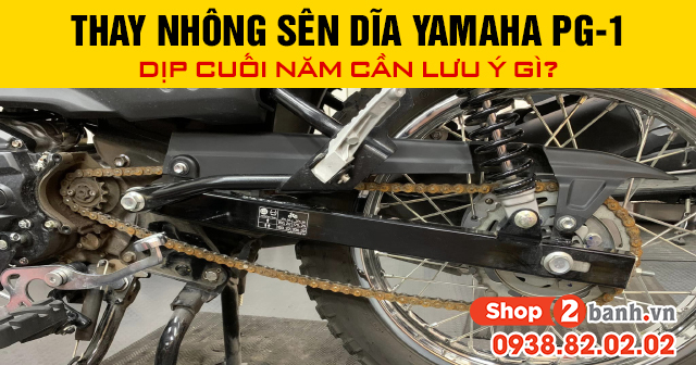 Thay nhông sên dĩa yamaha pg-1 dịp cuối năm cần lưu ý gì - 1