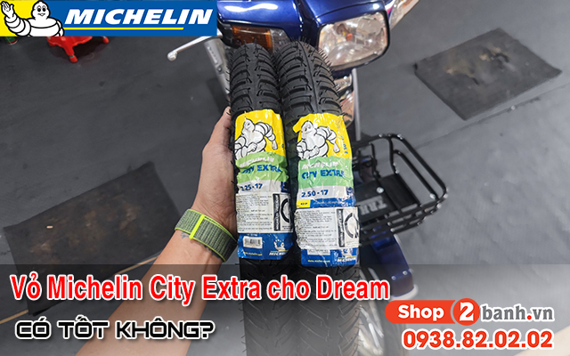 Vỏ có ruột michelin city extra cho honda dream có bền không - 1