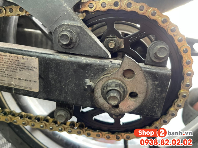 Bộ nhông sên dĩa x1r cho exciter 135 114l vàng - crom - 4