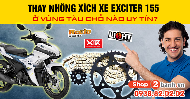 Thay nhông xích xe exciter 155 ở vũng tàu chỗ nào uy tín - 1