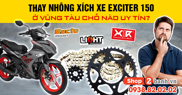 Thay nhông xích xe exciter 150 ở vũng tàu chỗ nào uy tín - 1