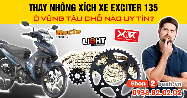 Thay nhông xích xe exciter 135 ở vũng tàu chỗ nào uy tín - 1
