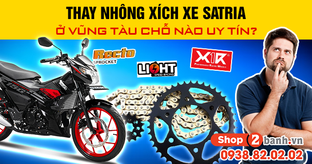 Thay nhông xích xe satria ở vũng tàu chỗ nào uy tín - 1