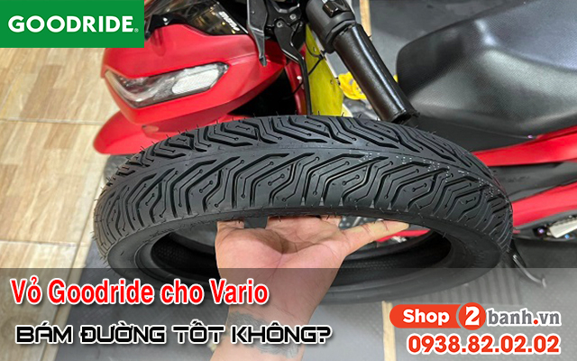 Thay vỏ goodride cho vario loại nào bám đường tốt - 1