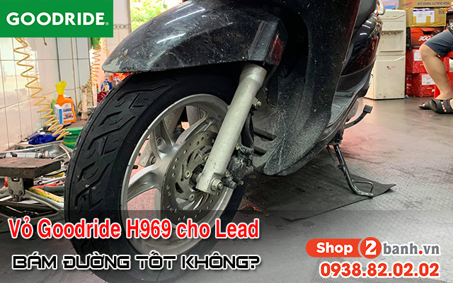 Honda lead thay vỏ goodride h969 có bám đường tốt không  - 1
