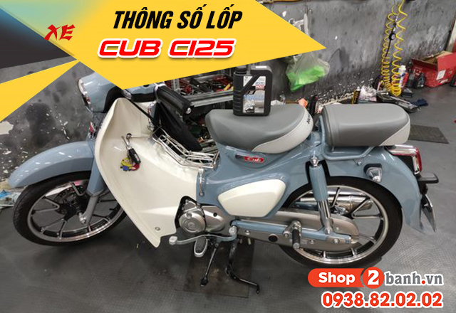 Thông số lốp xe honda super cub c125 bao nhiêu - 1
