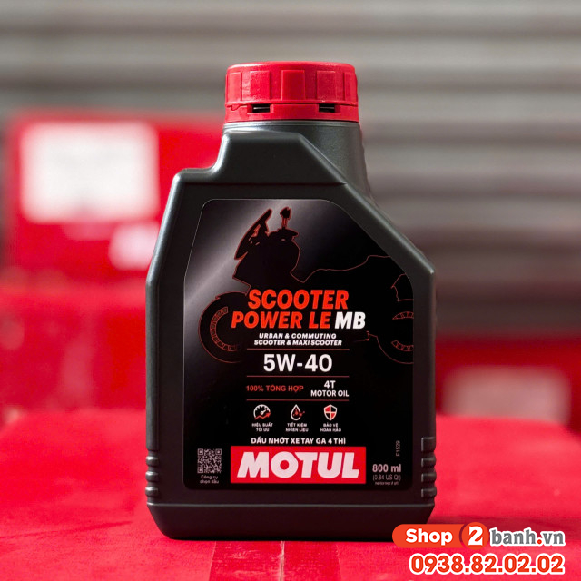 Nhớt motul scooter power le 5w40 08l - 1