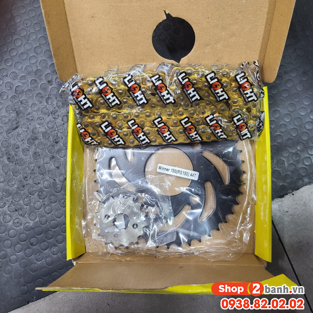 Bộ nhông sên dĩa light cho honda winner 150 winner x - 2
