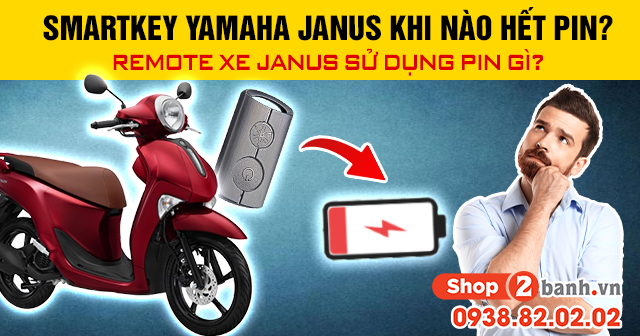 Smartkey yamaha janus khi nào hết pin remote xe janus sử dụng pin gì - 1