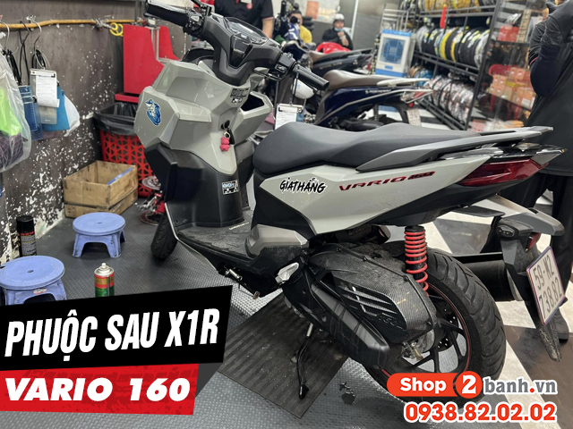 Tư vấn xe vario 160 lên phuộc sau x1r bình dầu có tốt không - 1