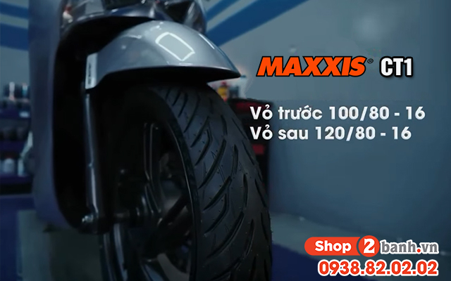 Xe honda sh 160i-125i thay vỏ maxxis ct1 bám đường tốt không  - 1