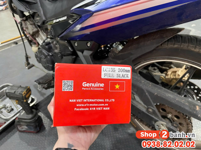 Phuộc x1r cho exciter 135 cao 203mm chính hãng - 2