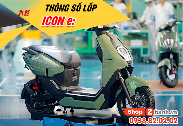 Thông số lốp xe điện honda icon e bao nhiêu thay vỏ nào phù hợp - 1