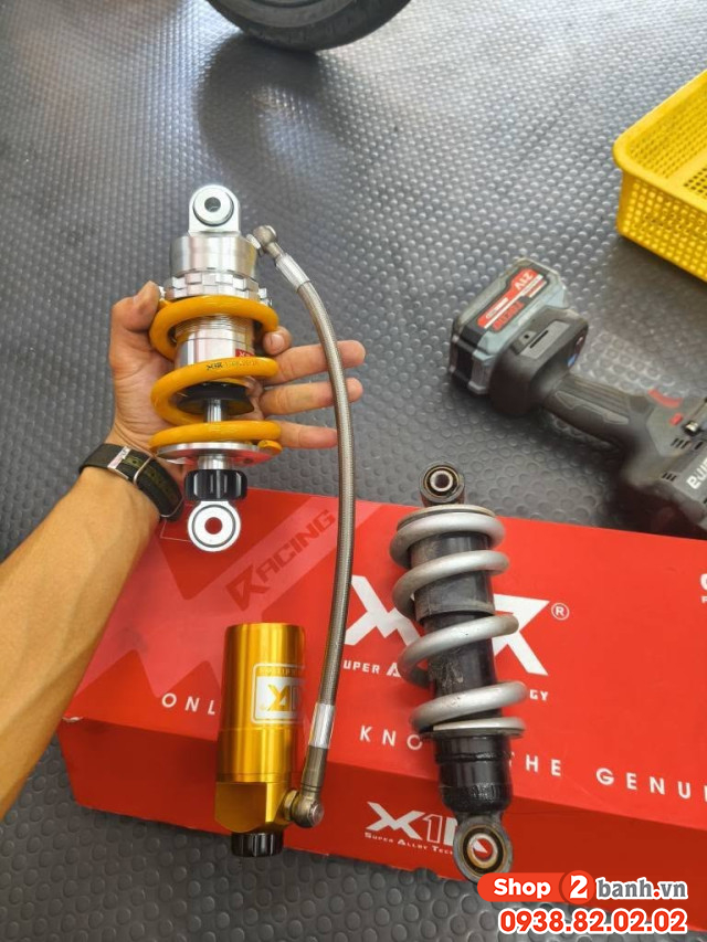Phuộc x1r bình dầu cho exciter 135 chính hãng - 9