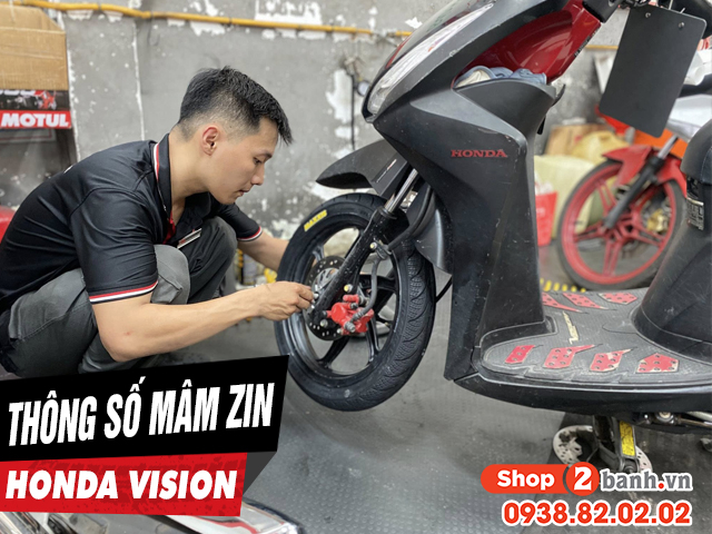 Thông số mâm zin vision 2026 là bao nhiêu inch - 1