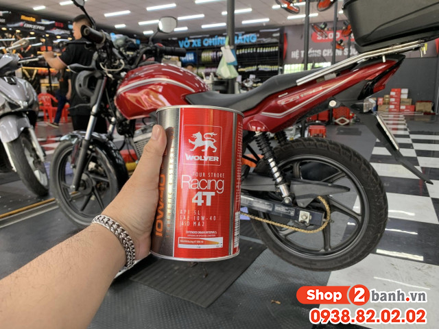 Nhớt wolver racing synthetic 10w40 1l - 4